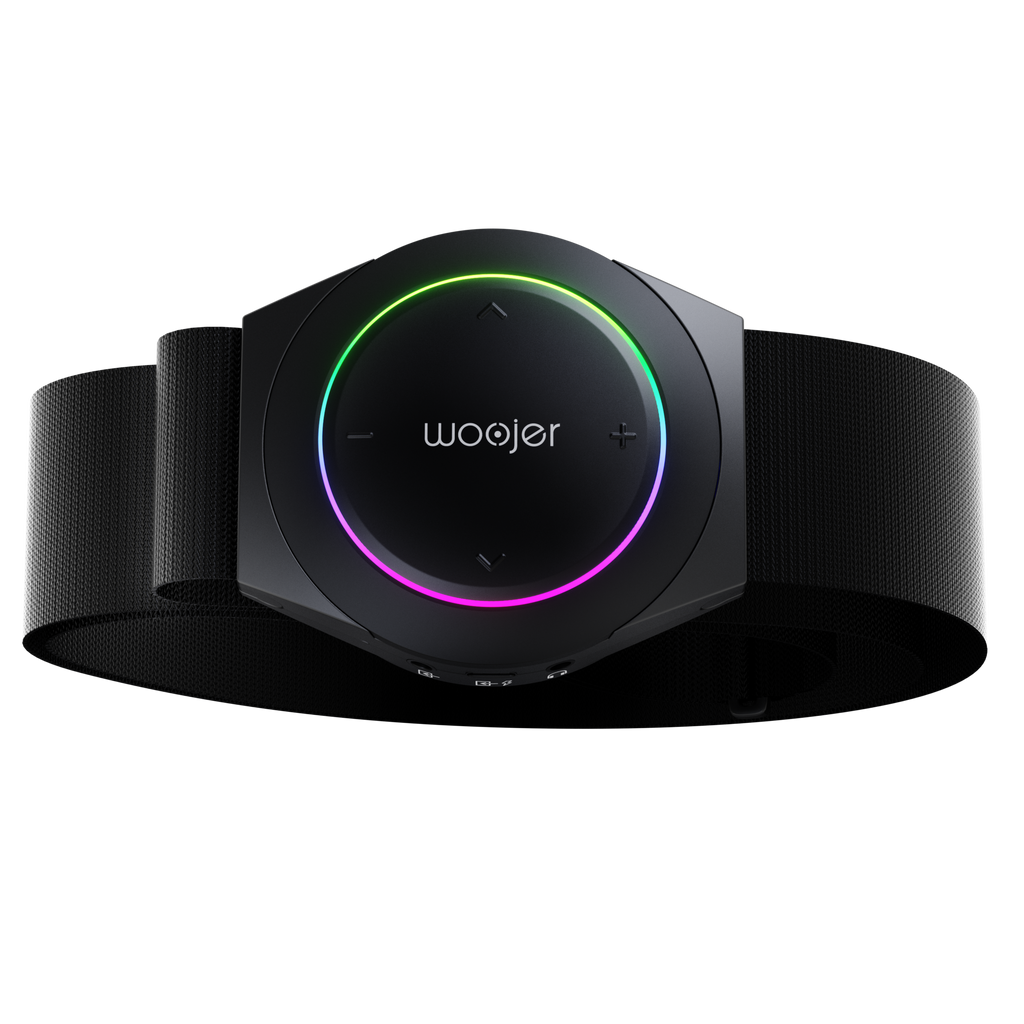 Woojer Strap 4 portable haptic audio device — side