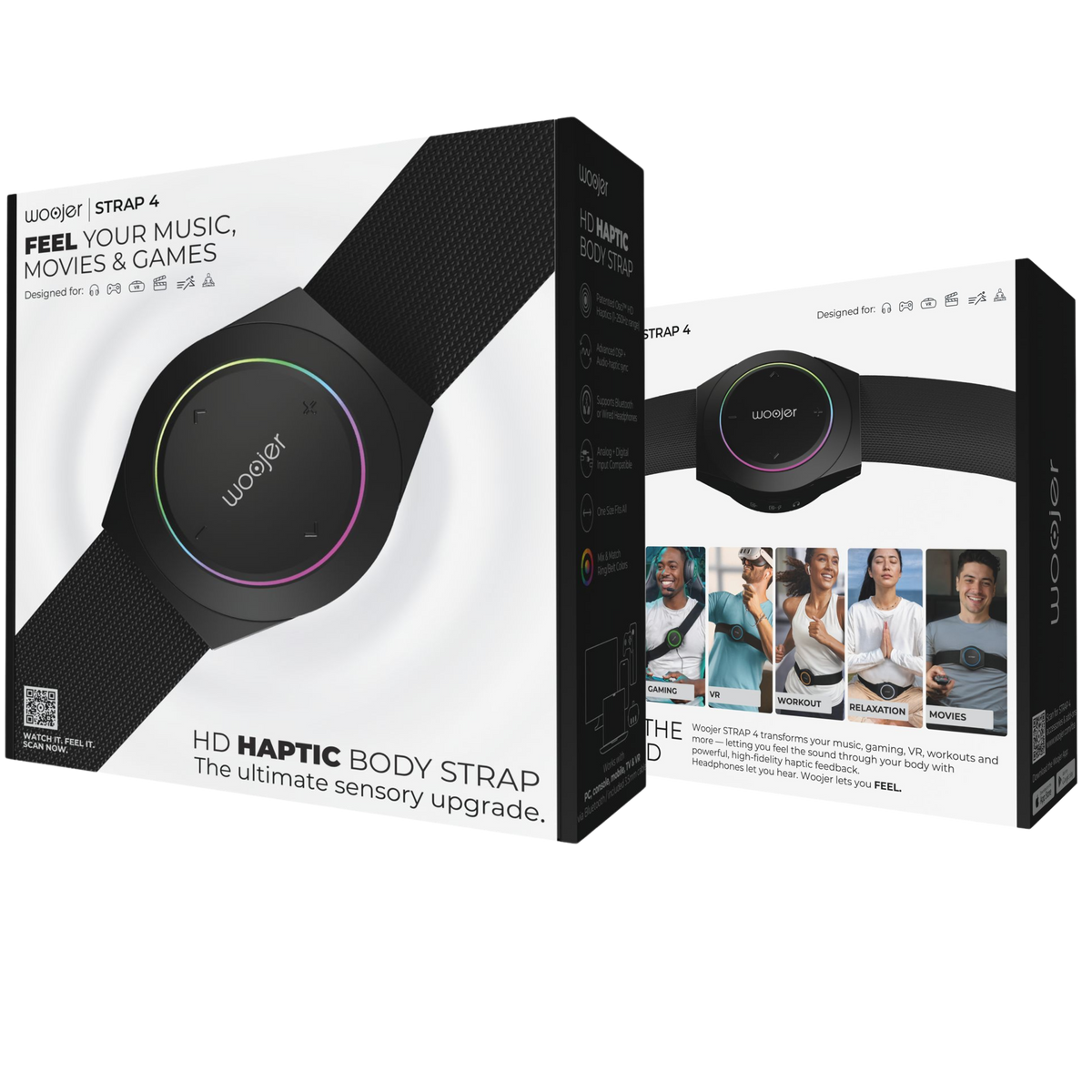 Woojer Strap 4 portable haptic audio device — bottom view