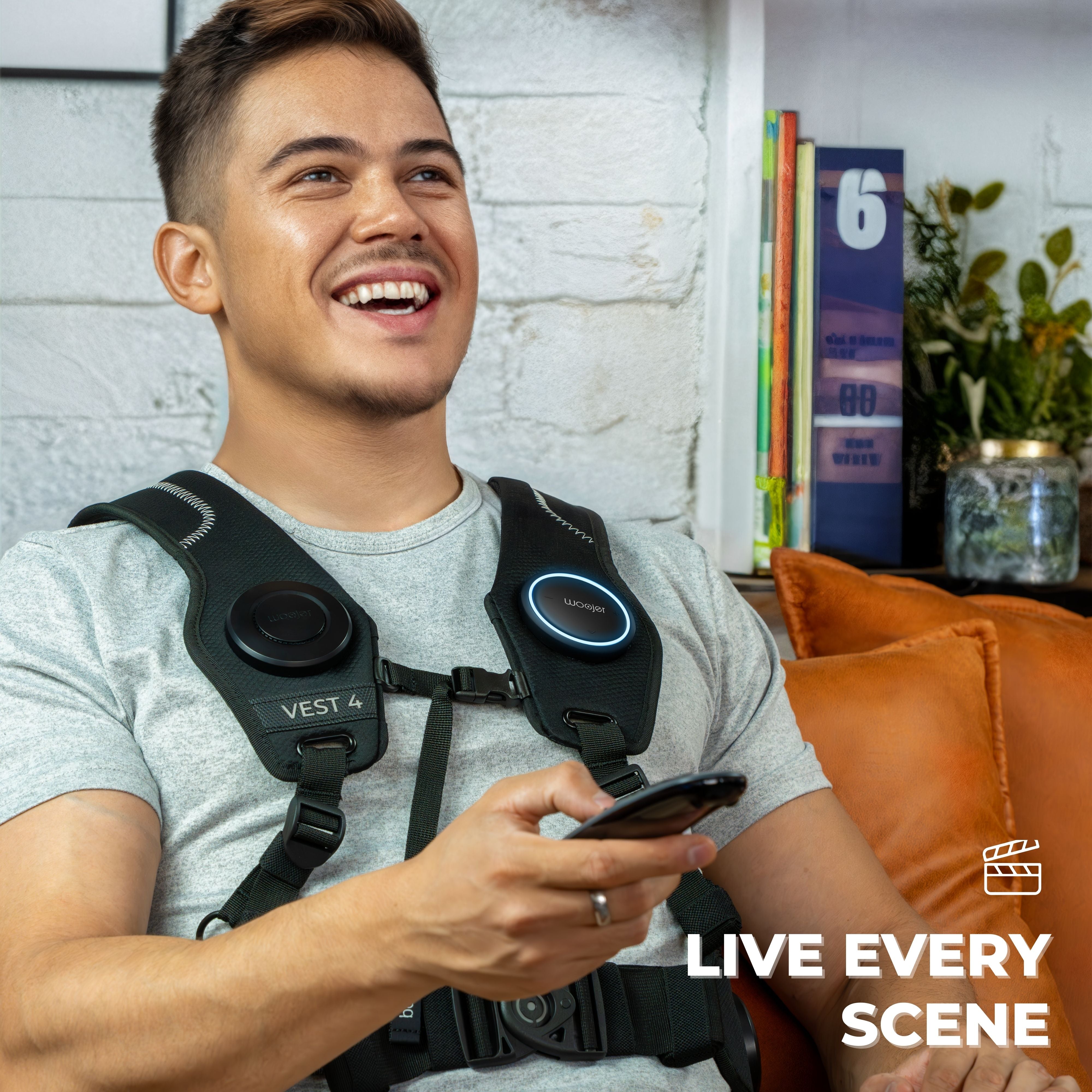 Woojer Vest 4 — Haptic Gaming Vest with 360° Body Coverage